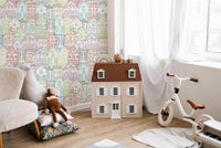 Kaleidoscope Townscape Wall Mural artistic touch