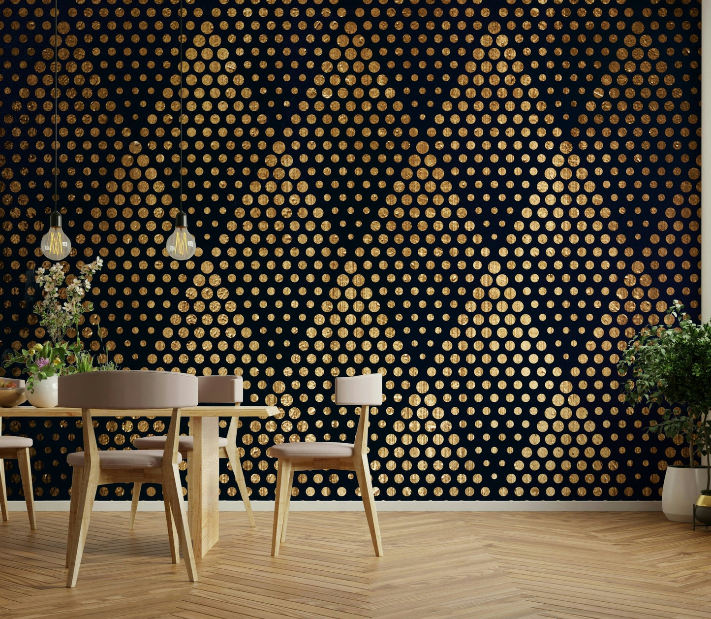 A sense of movement and depth within the pattern.
