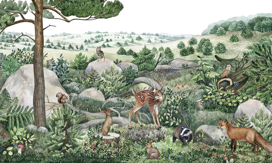 Happy Hills Wallpaper Wall Murals