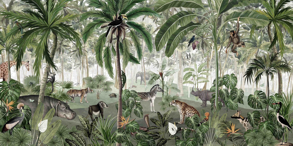 Jungle Lookbook wallpaper murals for kids room nursery in your room