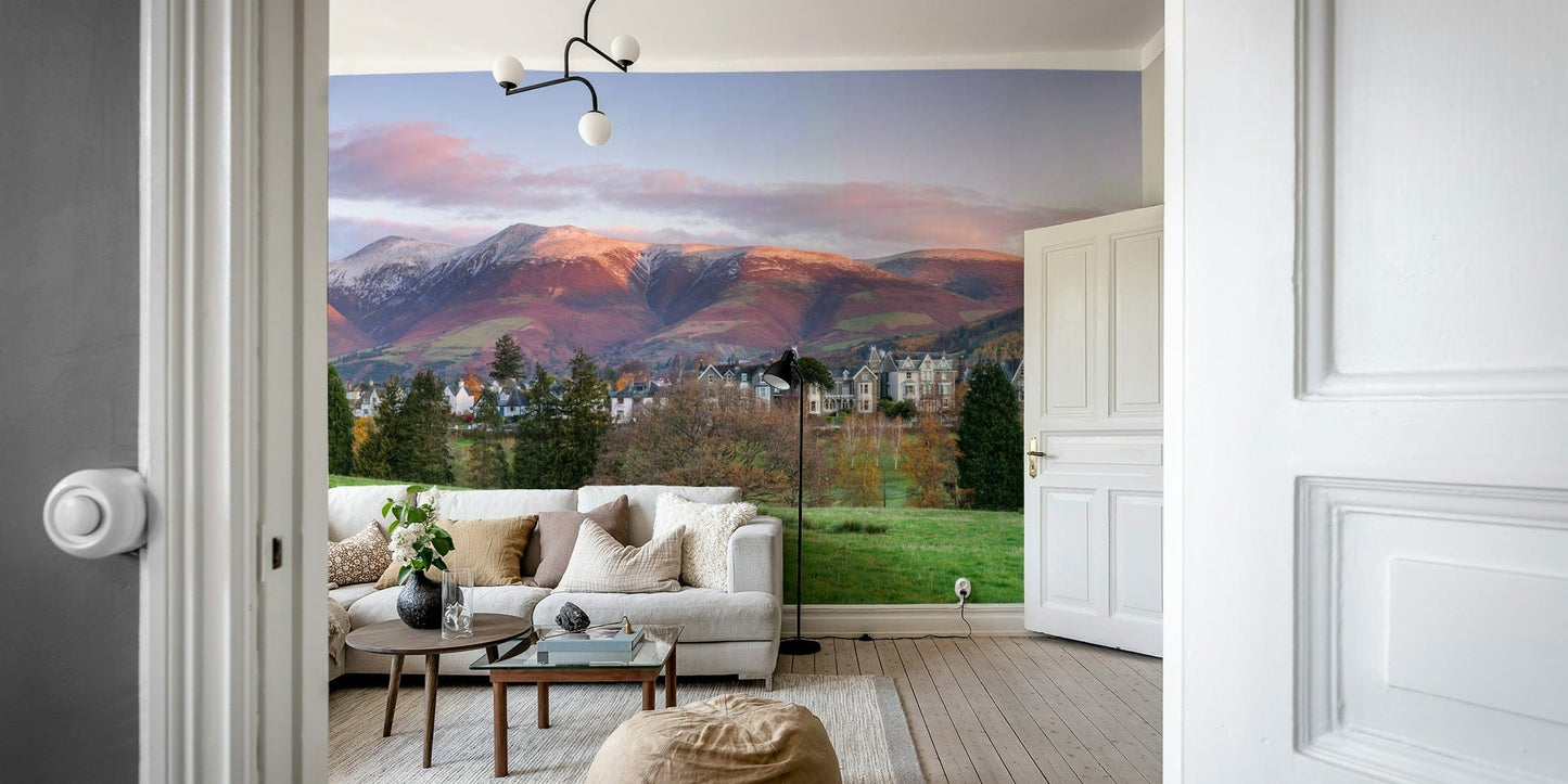 An artistic nature inspired mural for home decor.

