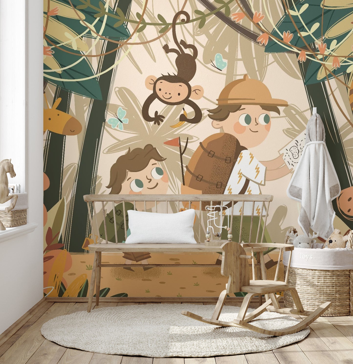 Kids Adventure Jungle Wallpaper Mural
