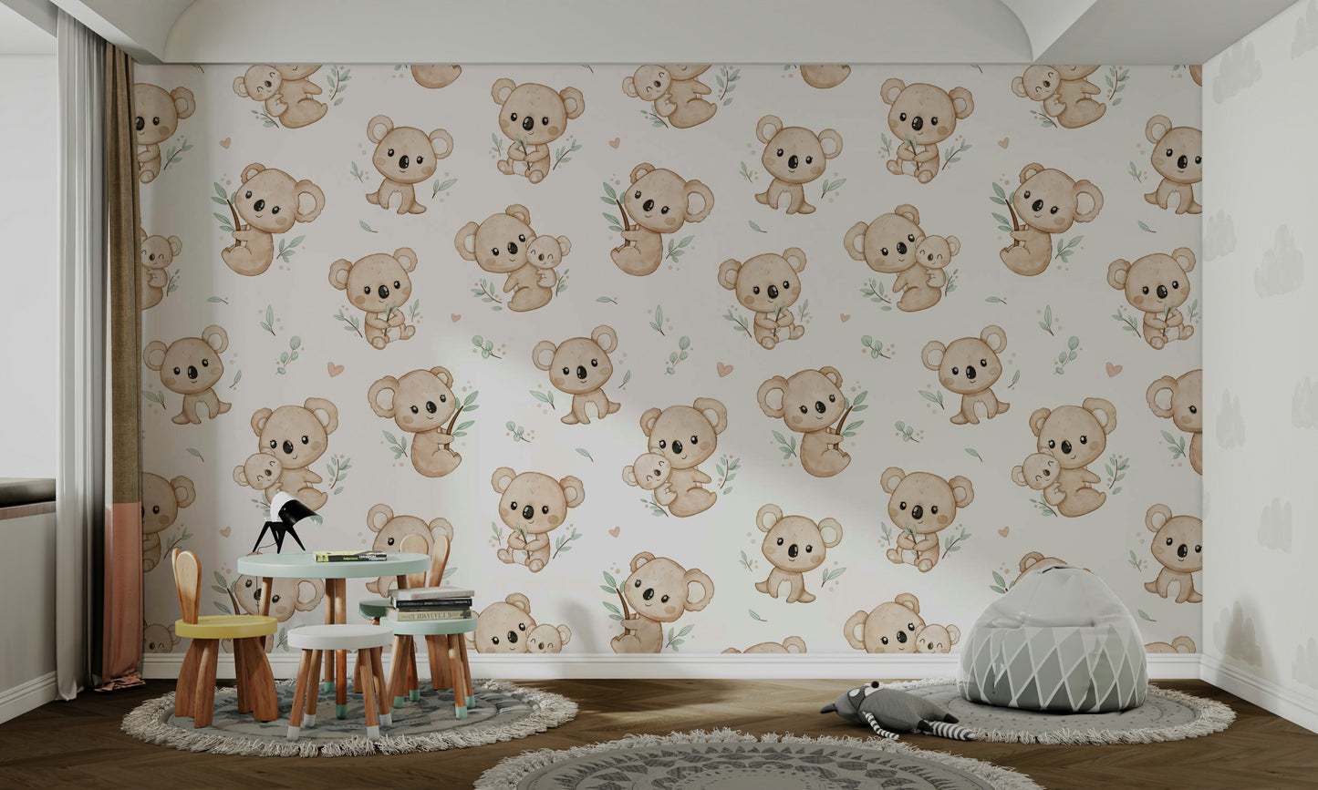 Koala Cuddles Wallpaper