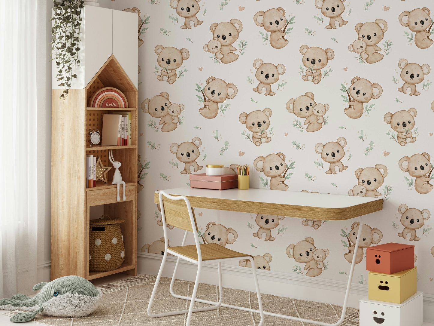 Koala Cuddles Wallpaper