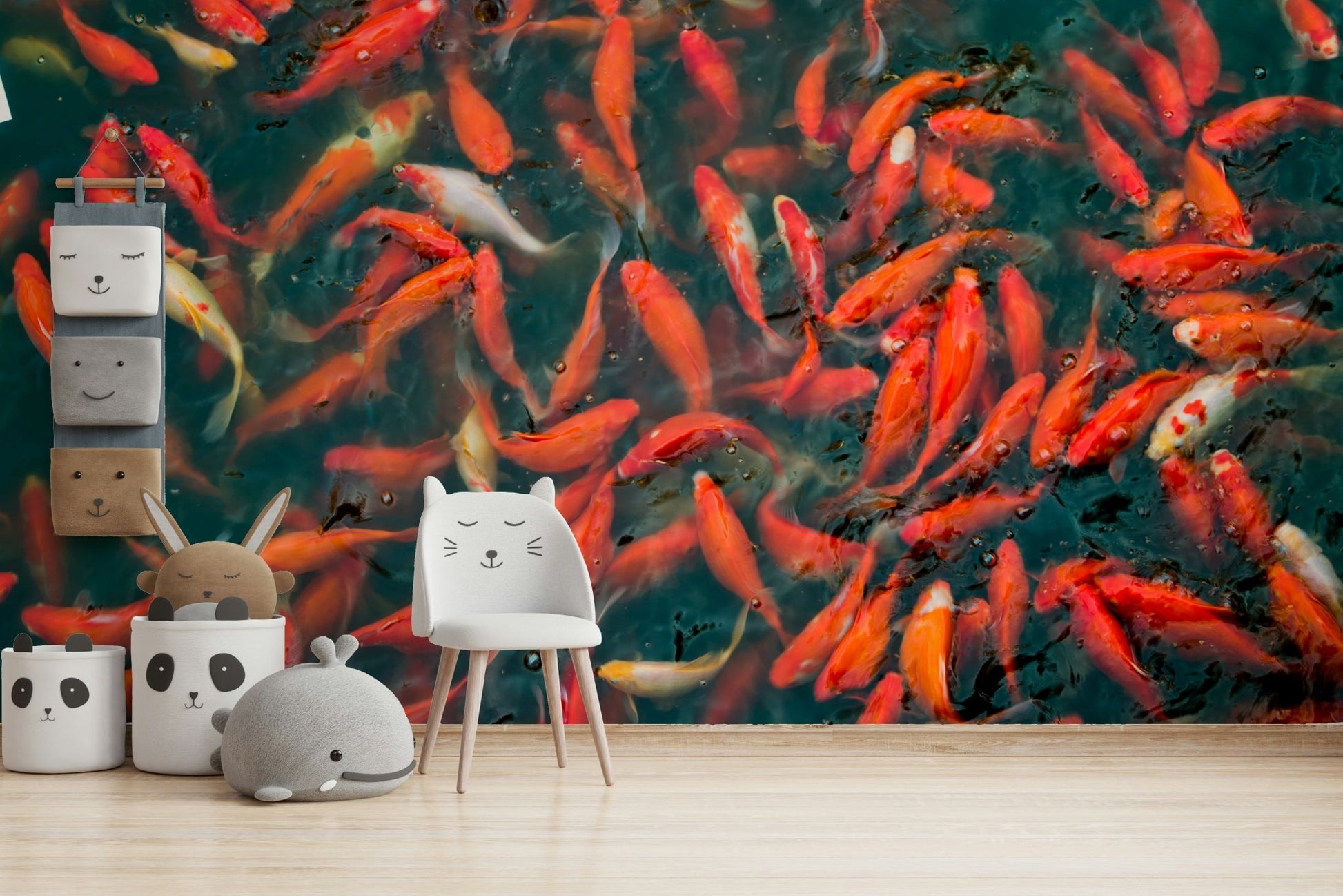 Graceful swirls and patterns in the water.

