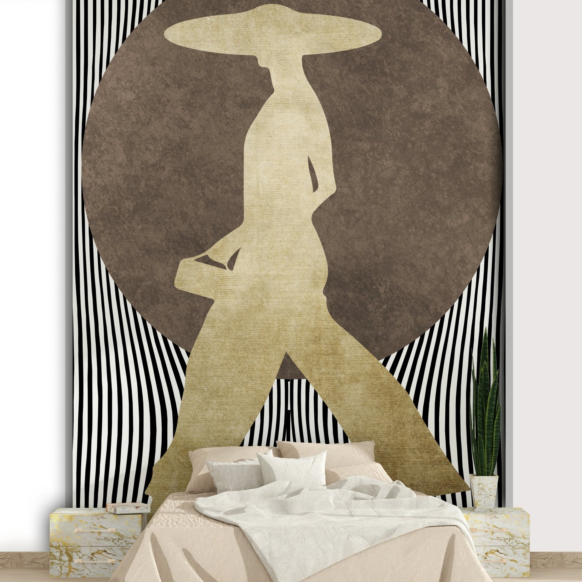 The mood is mysterious, elegant, or dramatic.
