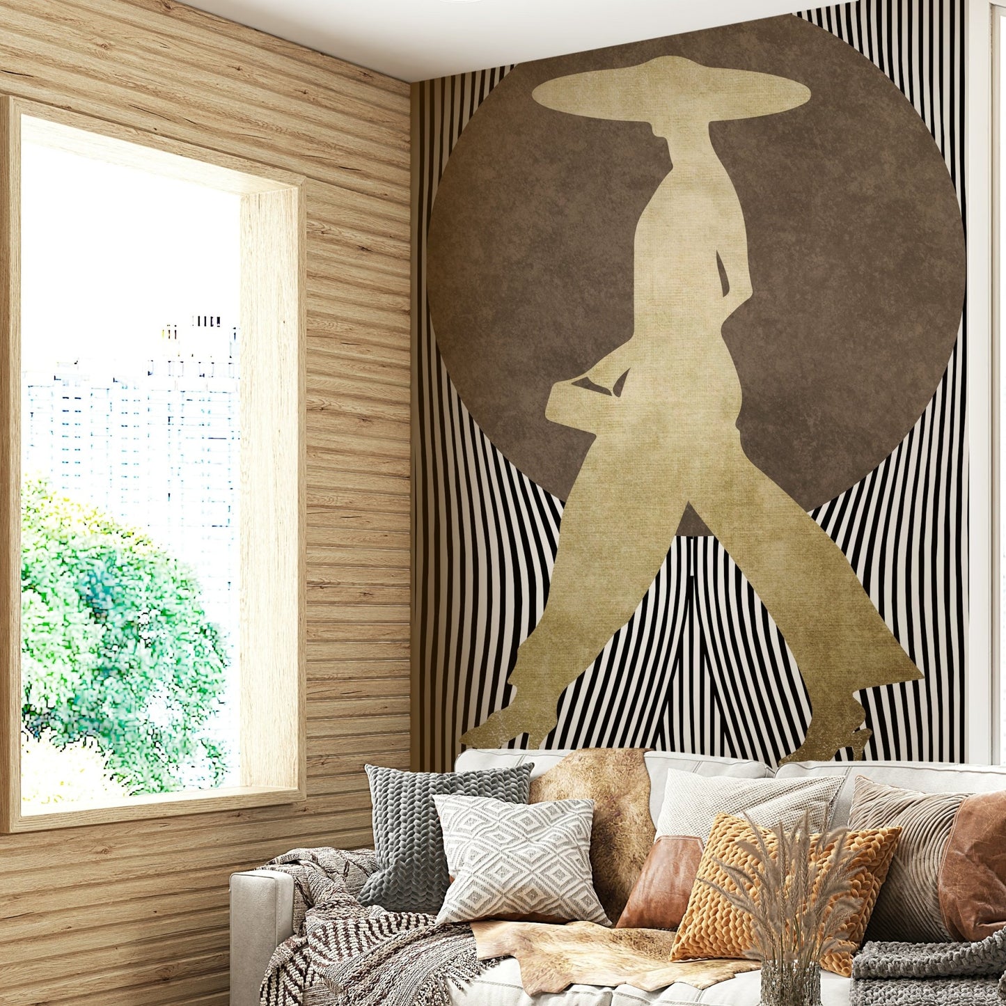 There might be subtle hints of light or contrast.
