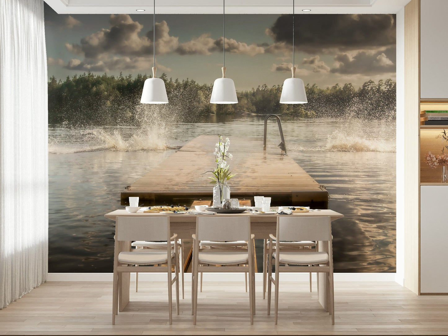Lake Jump! Wall Mural -2221045