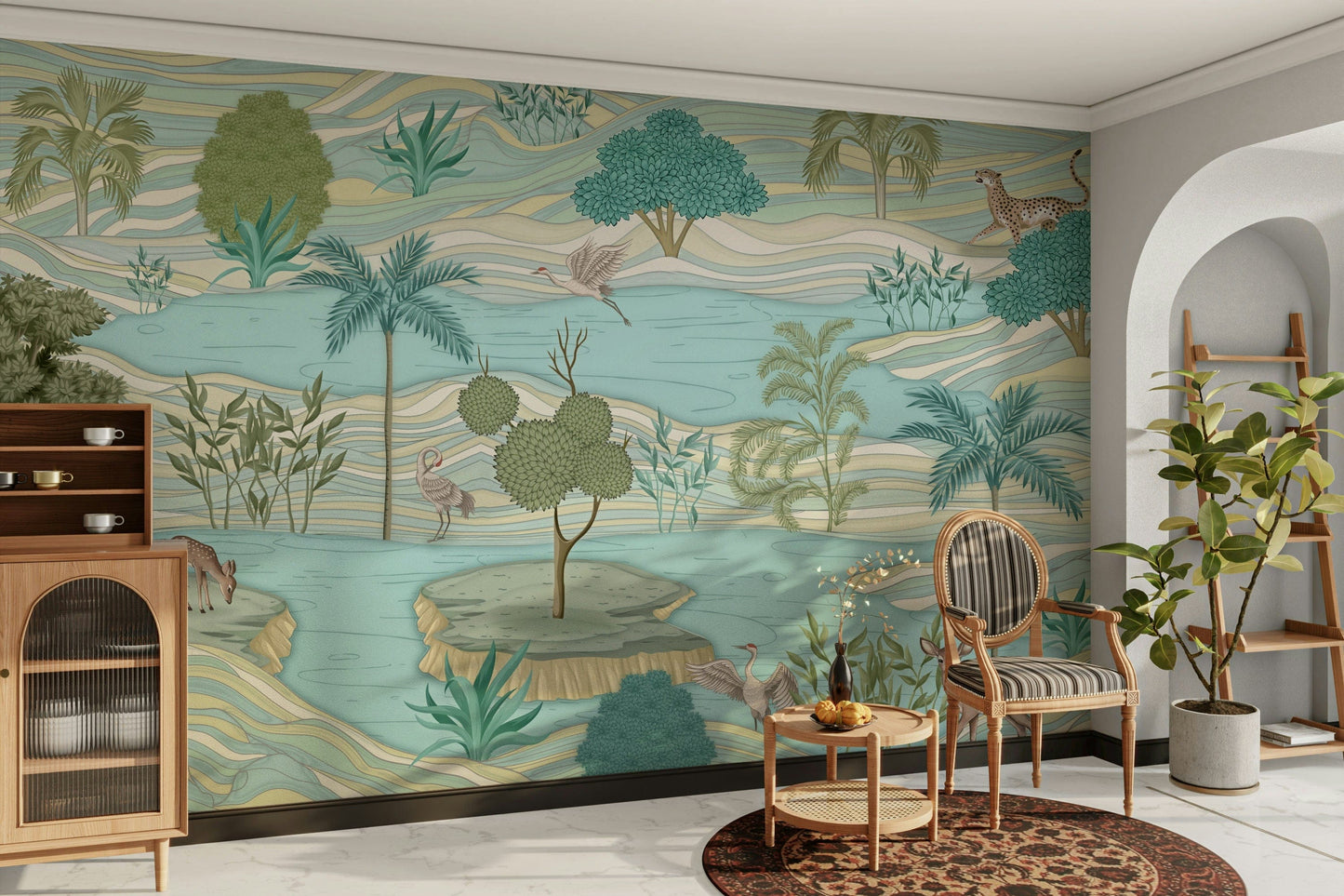 The image feels peaceful and restful.

