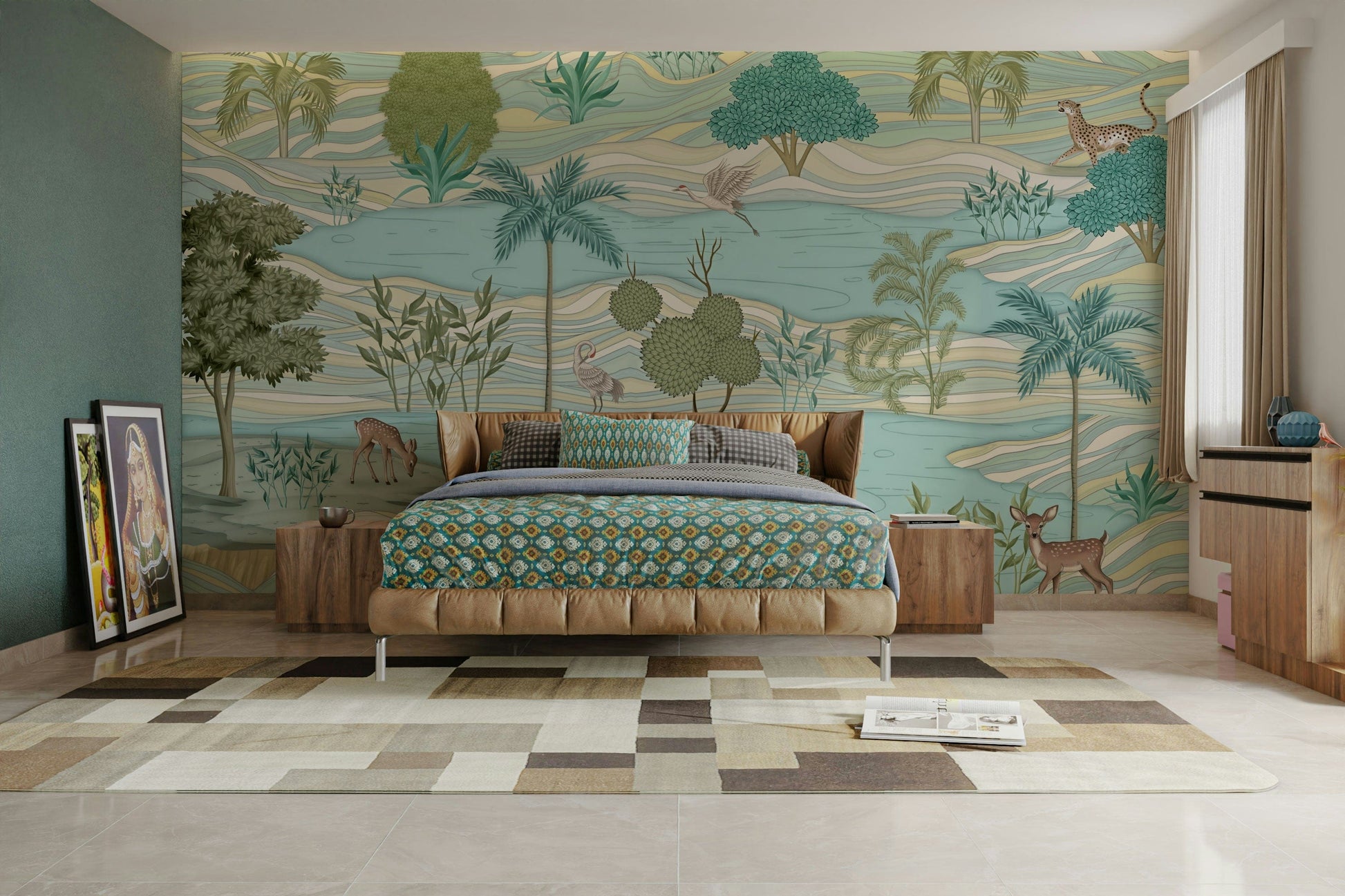 The design has a beautiful, artistic aesthetic.

