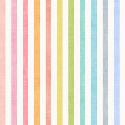 Pastel Breeze Vertical Stripes Wallpaper
