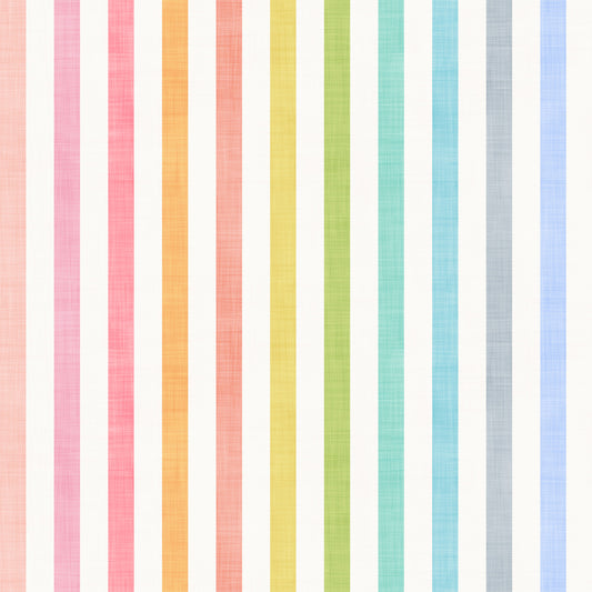 Pastel Breeze Vertical Stripes Wallpaper