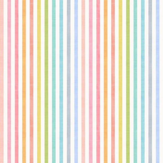 Pastel Colorful Rainbow Stripes Wallpaper