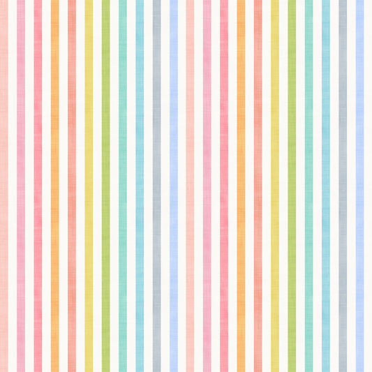 Pastel Colorful Rainbow Stripes Wallpaper