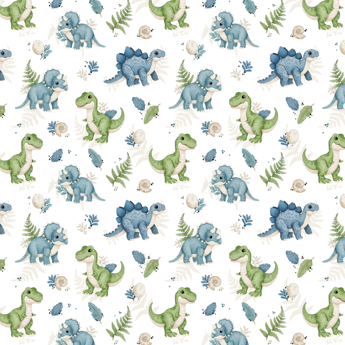 Dino Pals Wallpaper in your room — zoomed