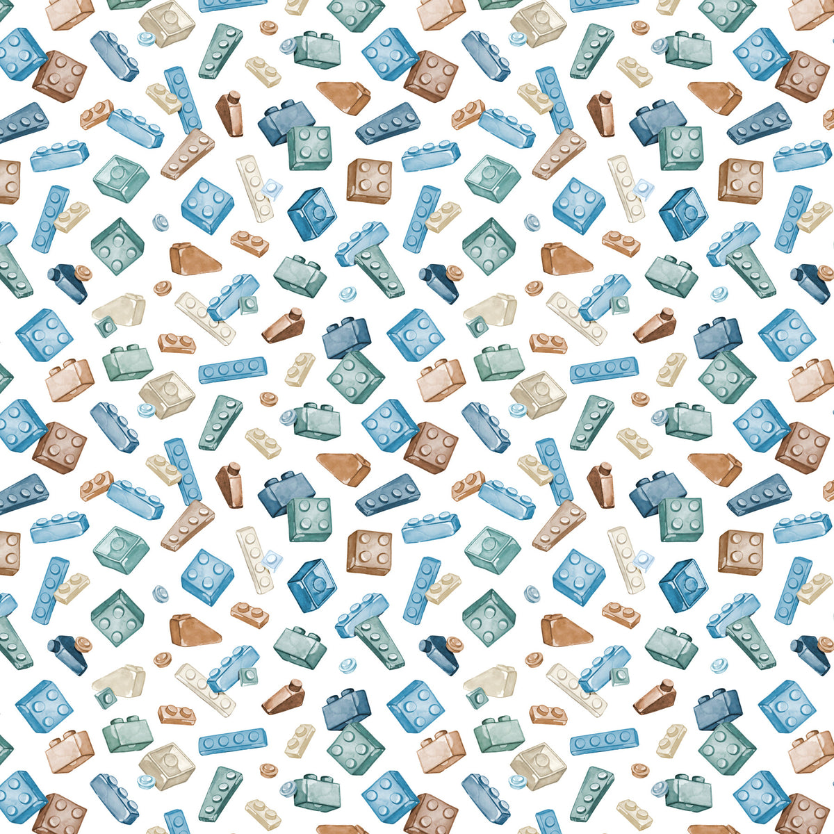 Retro Toy Blocks Wallpaper in your room