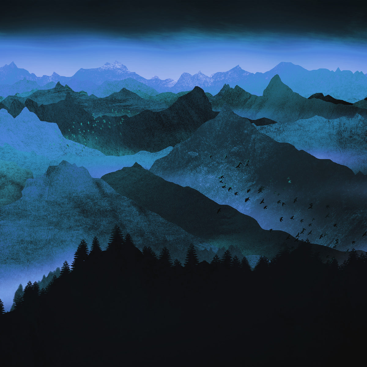 Azure Mountain Majesty Wallpaper