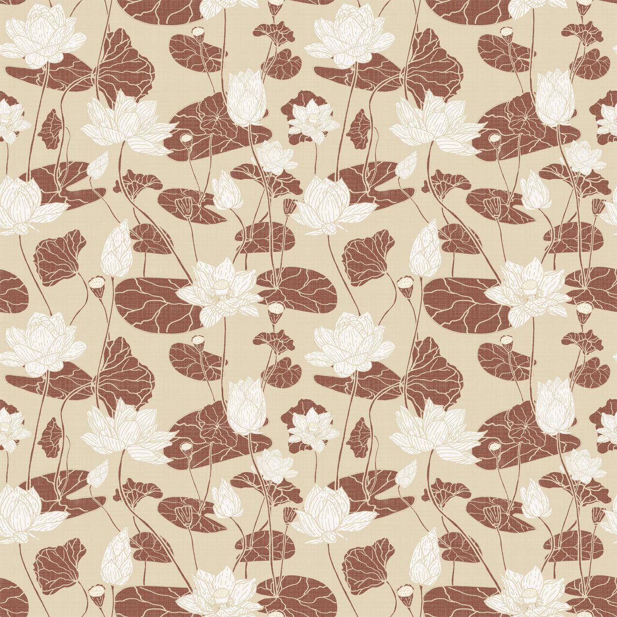 Cozy Cream Lotus Flowers in your room