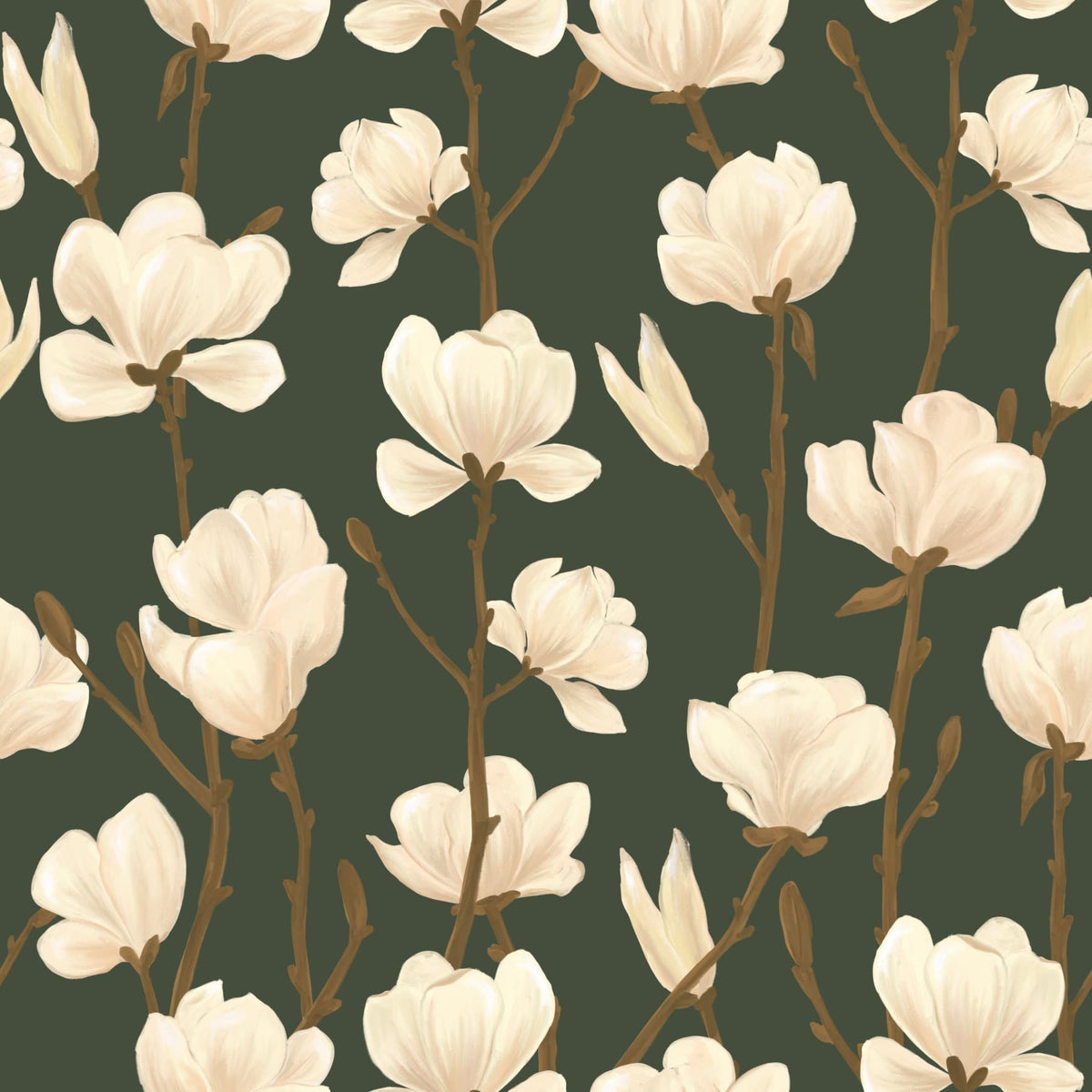 Magnolia Still - Forest Dusk Wallpaper in your room