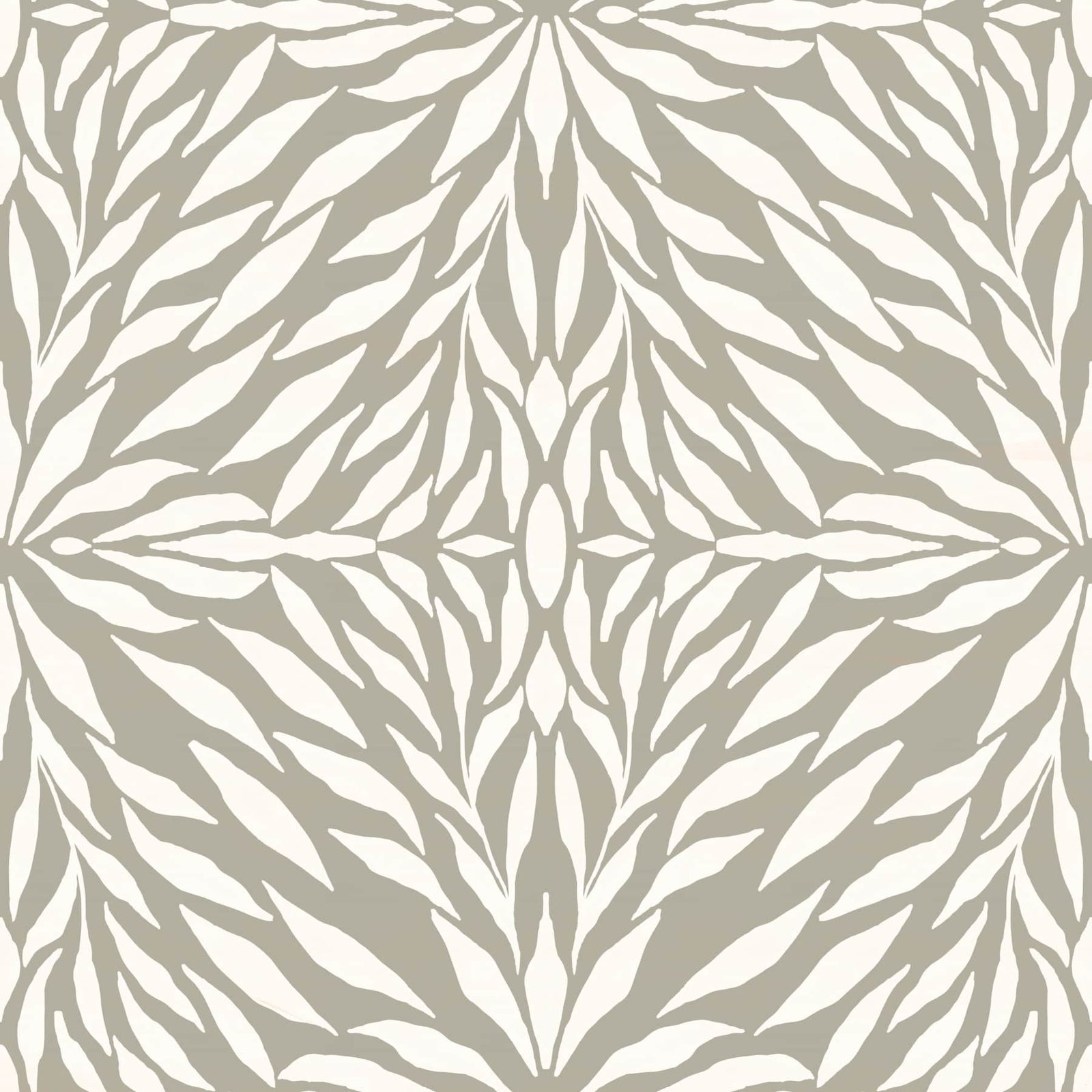 Zenith Leaves - Driftwood Wallpaper