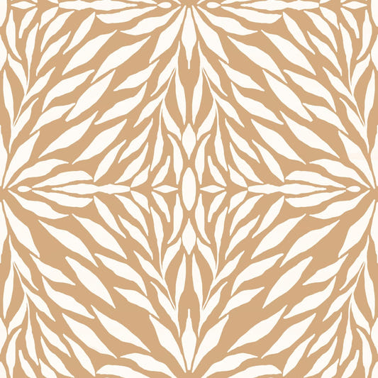 Zenith Leaves - Clay Wallpaper