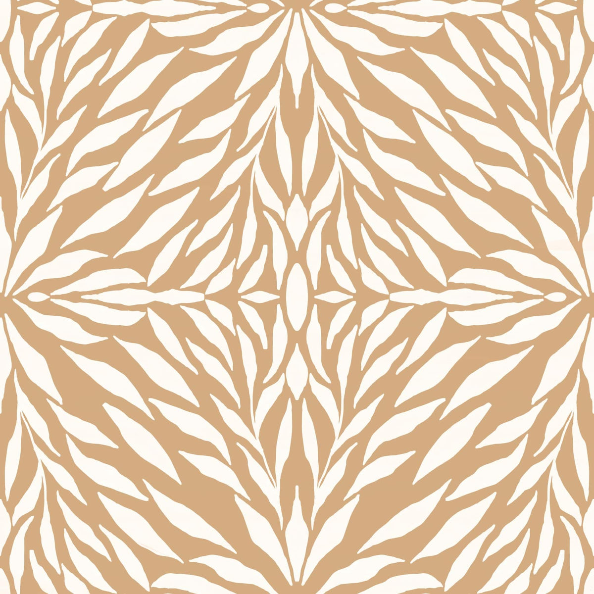 Zenith Leaves - Clay Wallpaper in your room