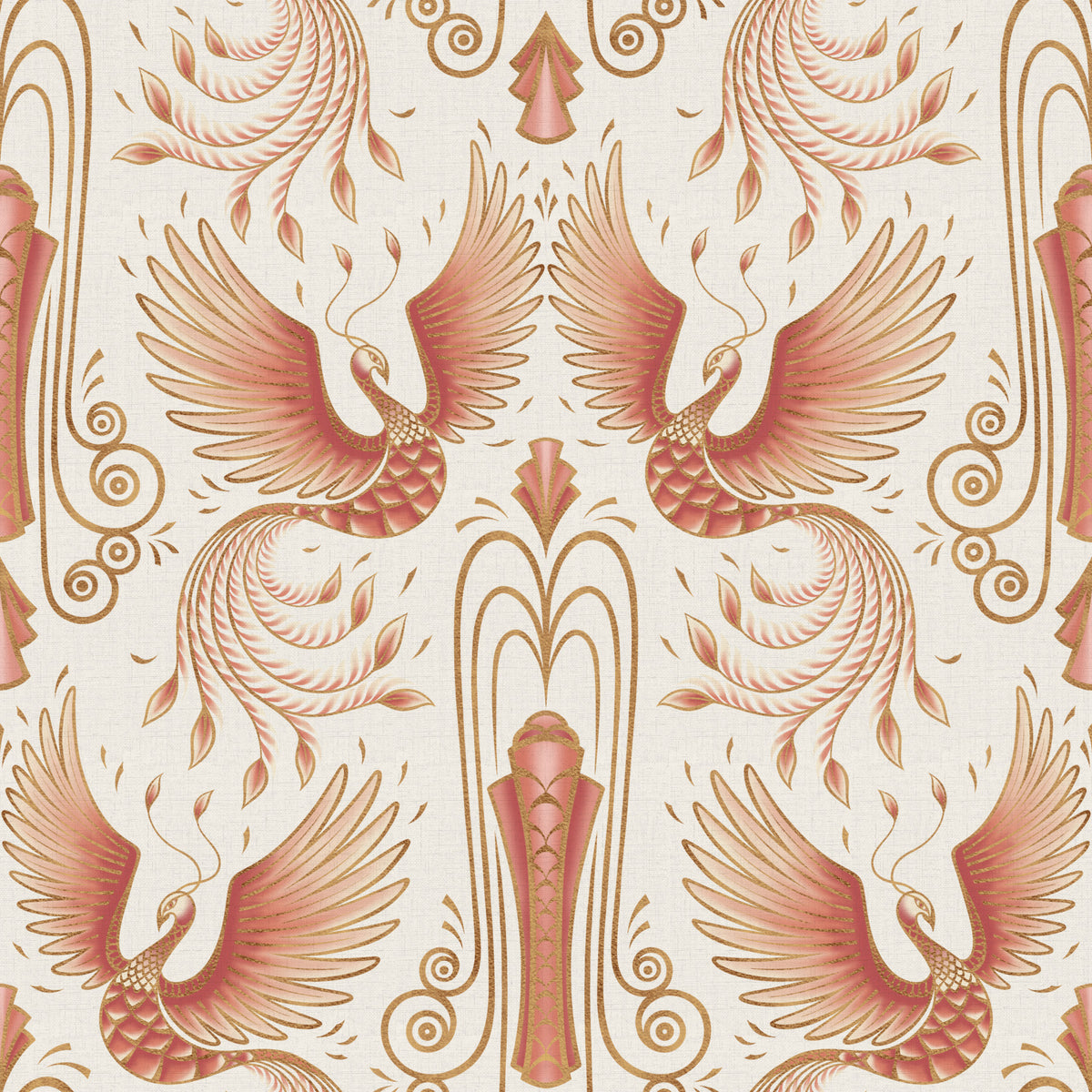 Rebirth of a Phoenix - Light Blush Wallpaper in your room