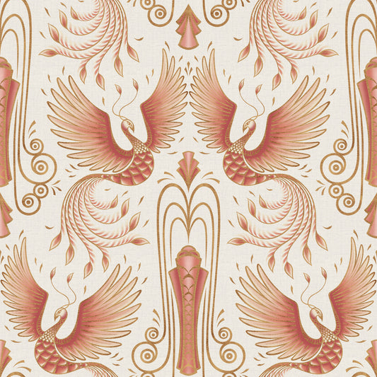 Rebirth of a Phoenix - Light Blush Wallpaper
