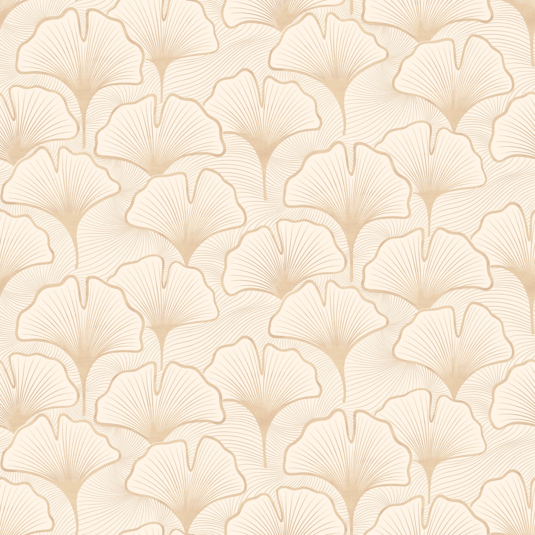 Ginkgo Elegance Wallpaper in your room — zoomed