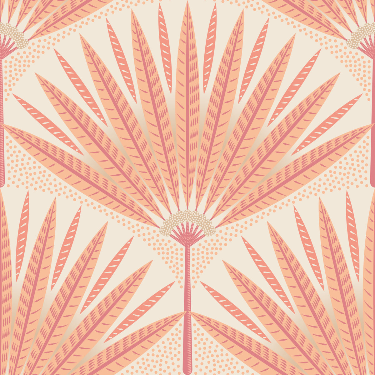 Sunset Palm Paradise Wallpaper in your room — zoomed