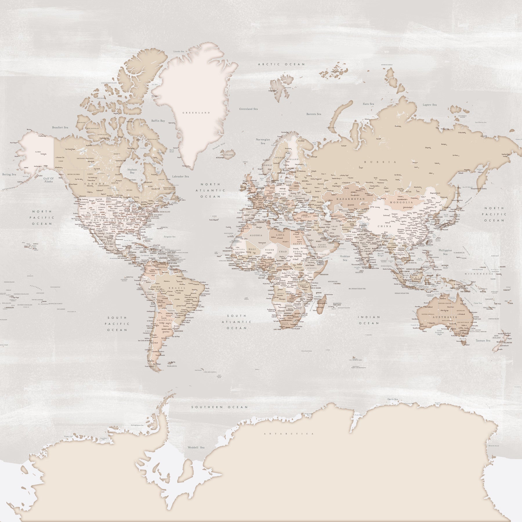 Rustic World Map Wallpaper