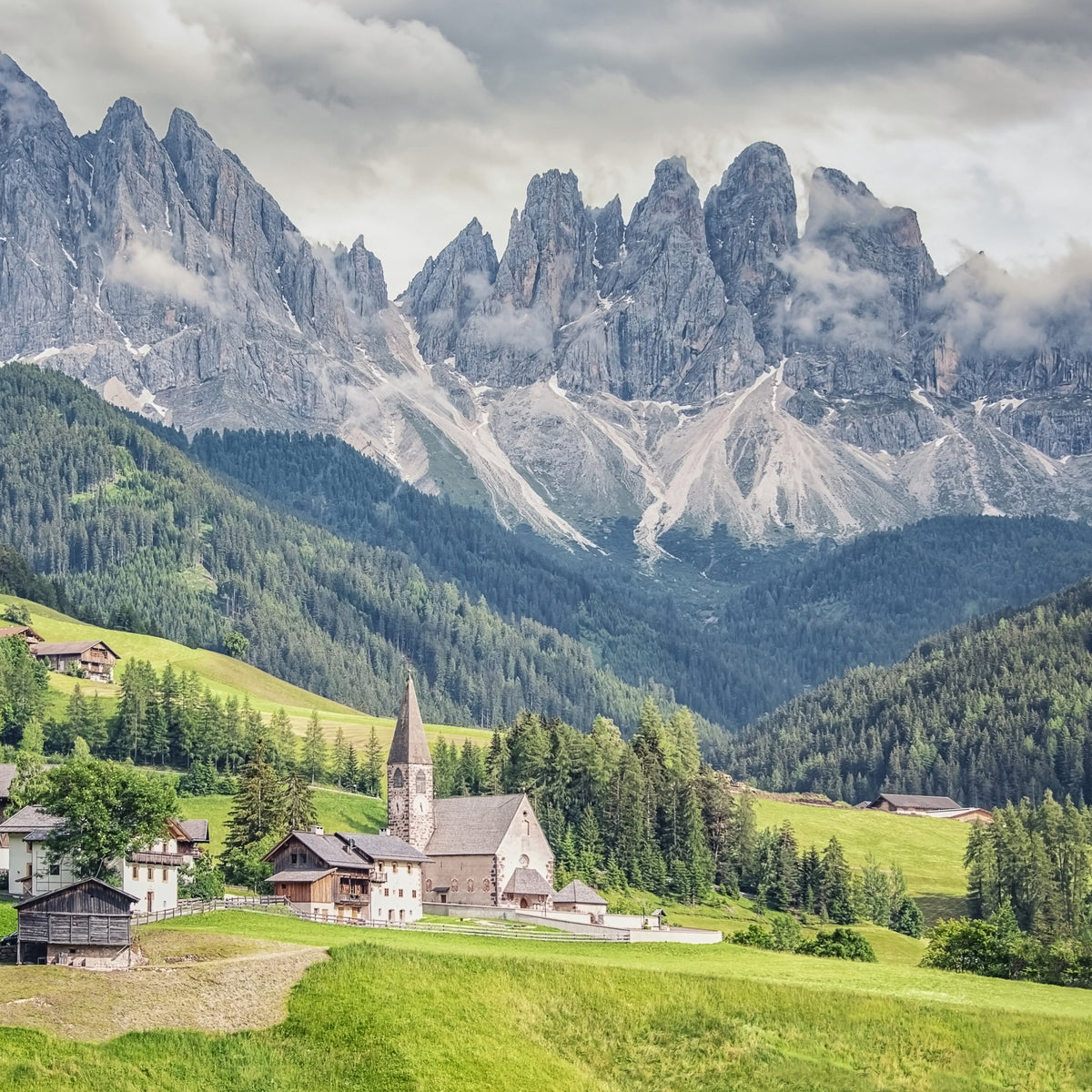 Dolomites Dreamscape Wall Mural in your room — zoomed