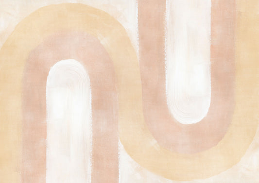 Peach Blush Wave Wallpaper