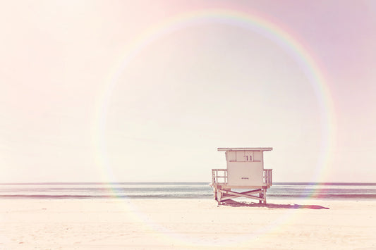Beach Hut Wall Mural
