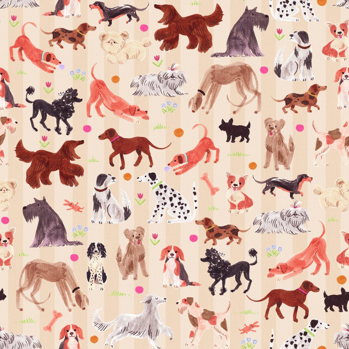 Happy Hounds Dog Doodles Wallpaper in your room — zoomed