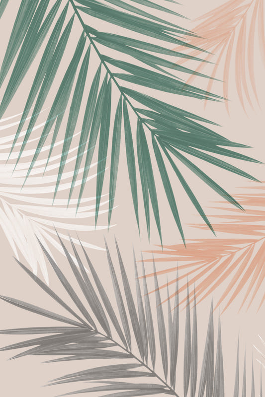 Palm Leaves Play Wall Mural