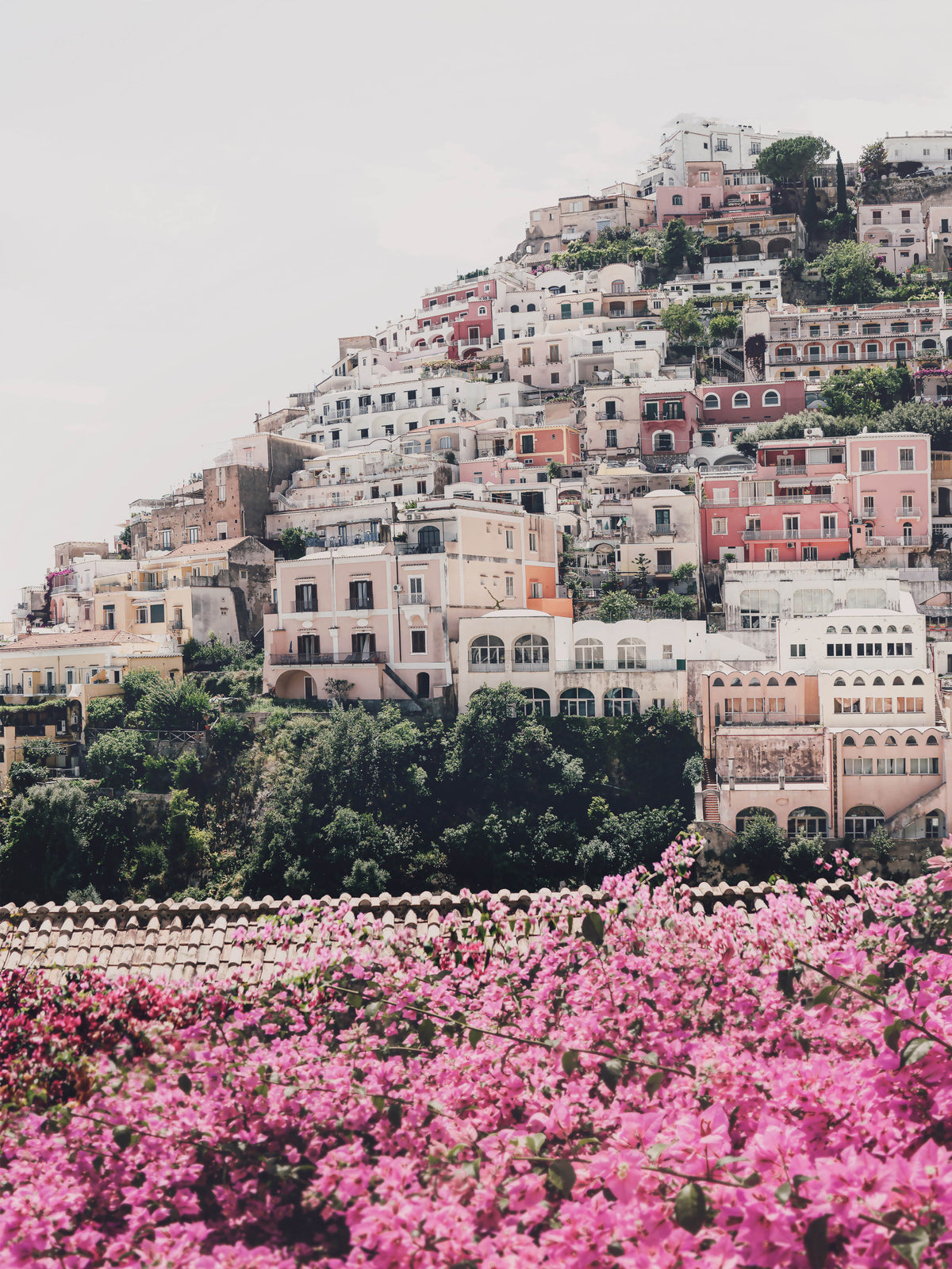 Positano Wall Mural in your room — zoomed