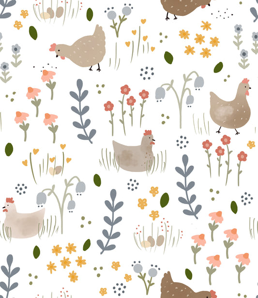 Floral Chicken Wallpaper