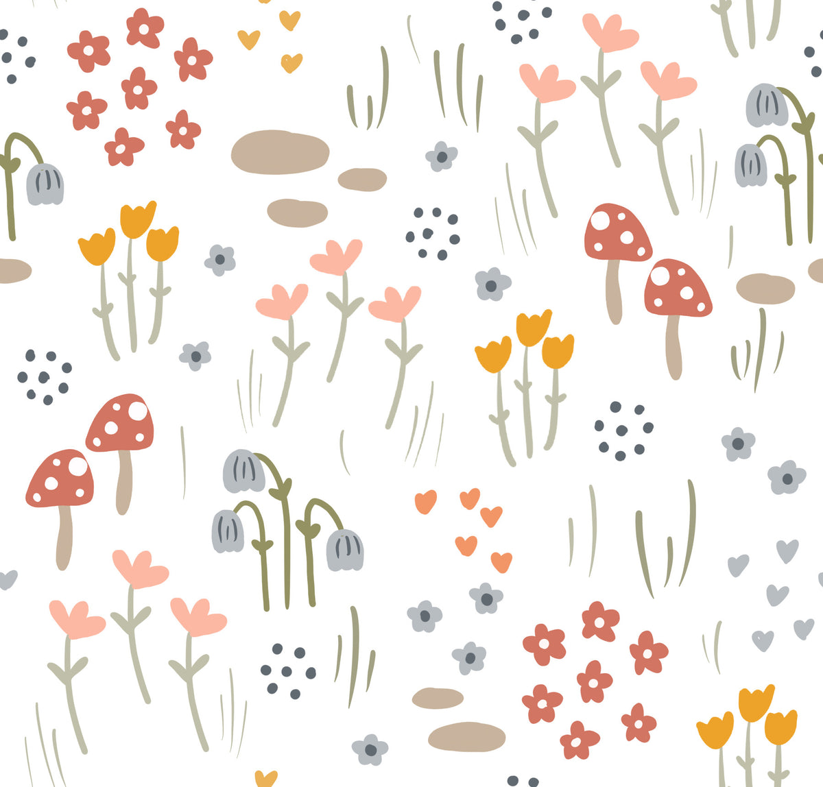 Mushroom Meadow Wallpaper⁠