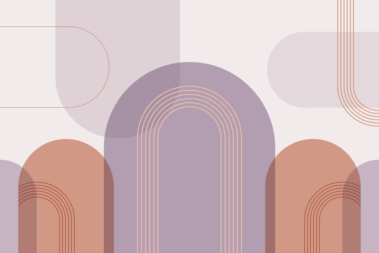 Chic Archway Vibes Wall Mural