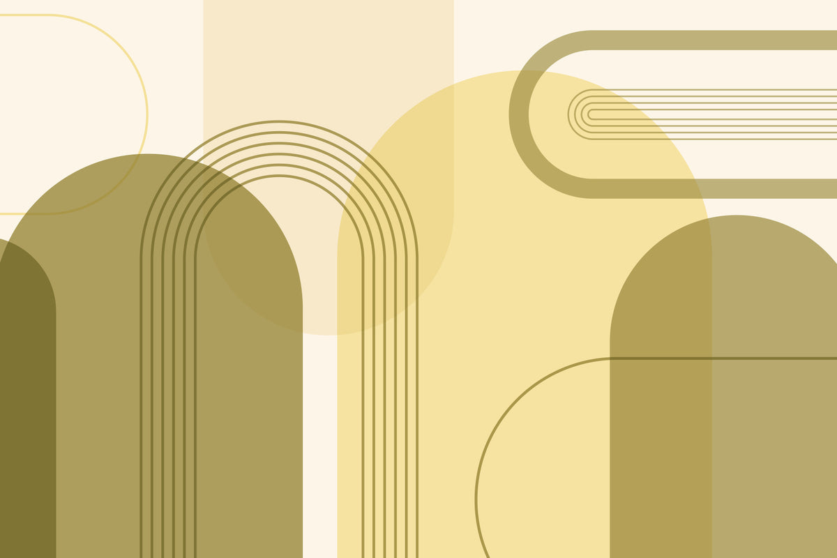 Chic Mid Century Wall Mural in your room