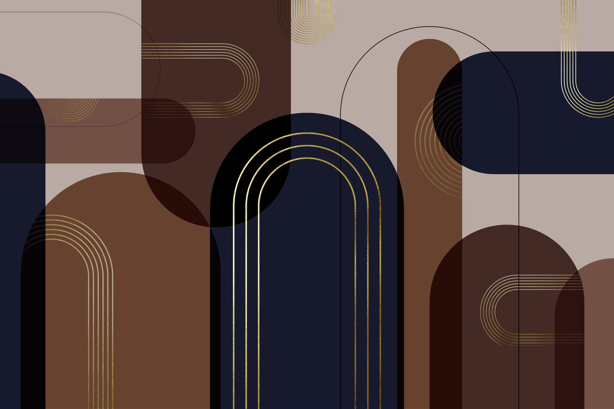 Elegance of Dark Academia Wall Mural in your room — zoomed
