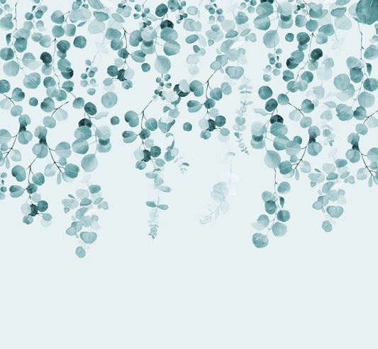 Eucalyptus Teal Wall Mural