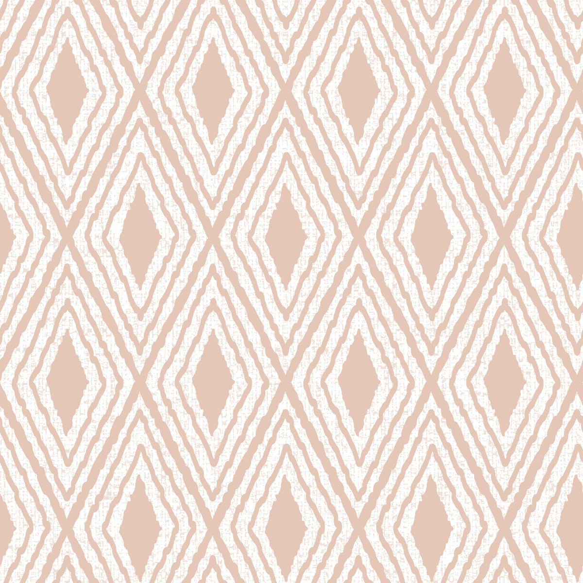 Harlequin Diamond Boho Cream Tan Wallpaper⁠ in your room — zoomed
