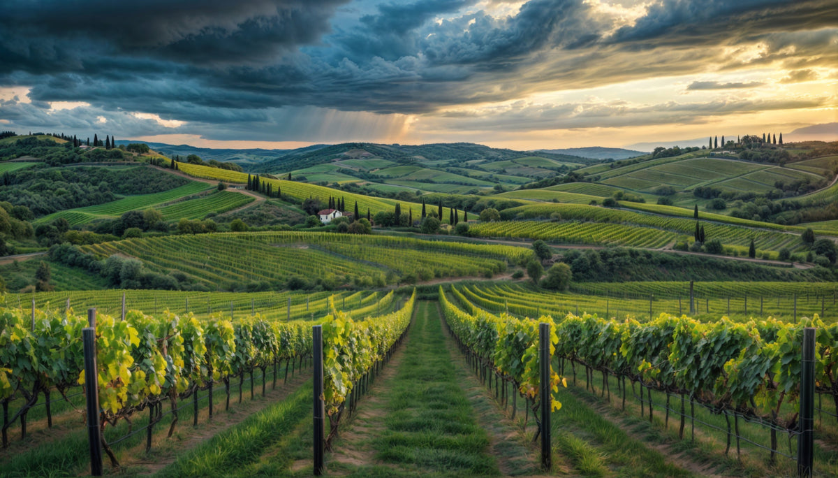 Tuscan Vineyard Dreamscape Wall Mural in your room