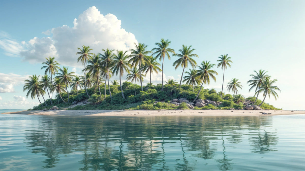 Palm Paradise Wall Mural in your room