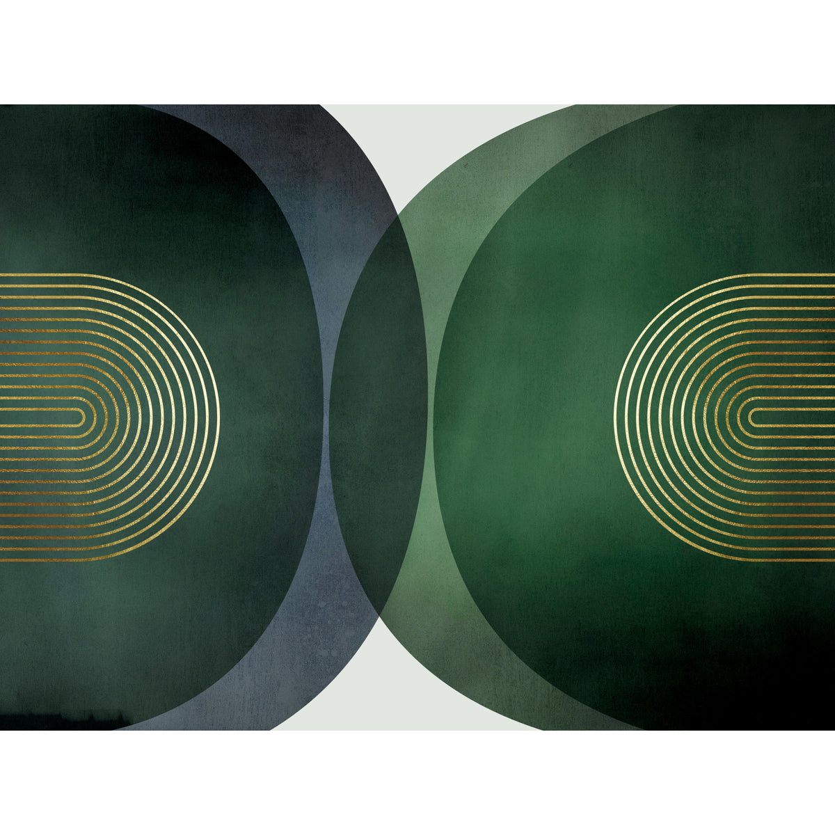 Modern Mid Century Wall Mural in your room — zoomed