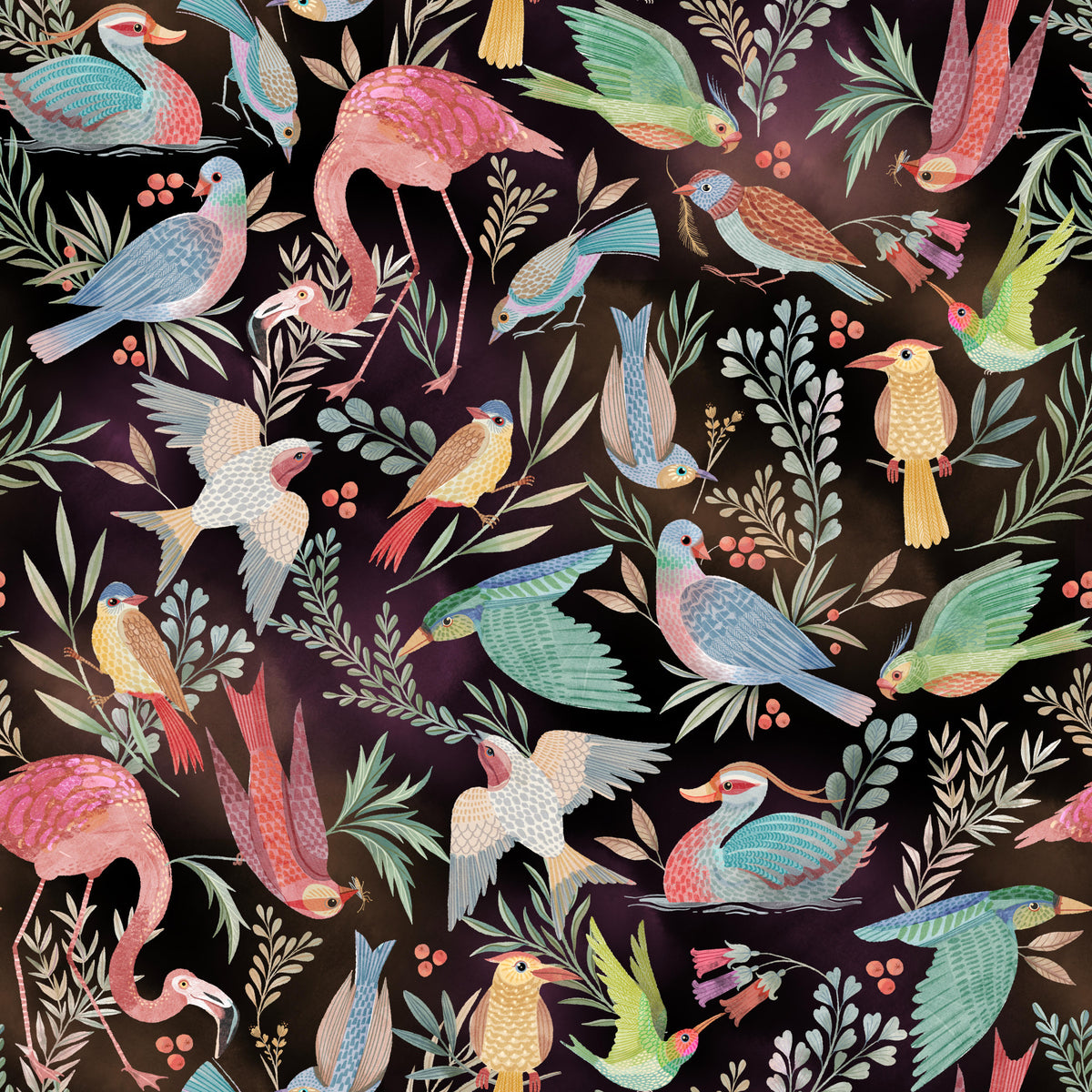 Dream Dark Birdwatcher's Wallpaper⁠ in your room