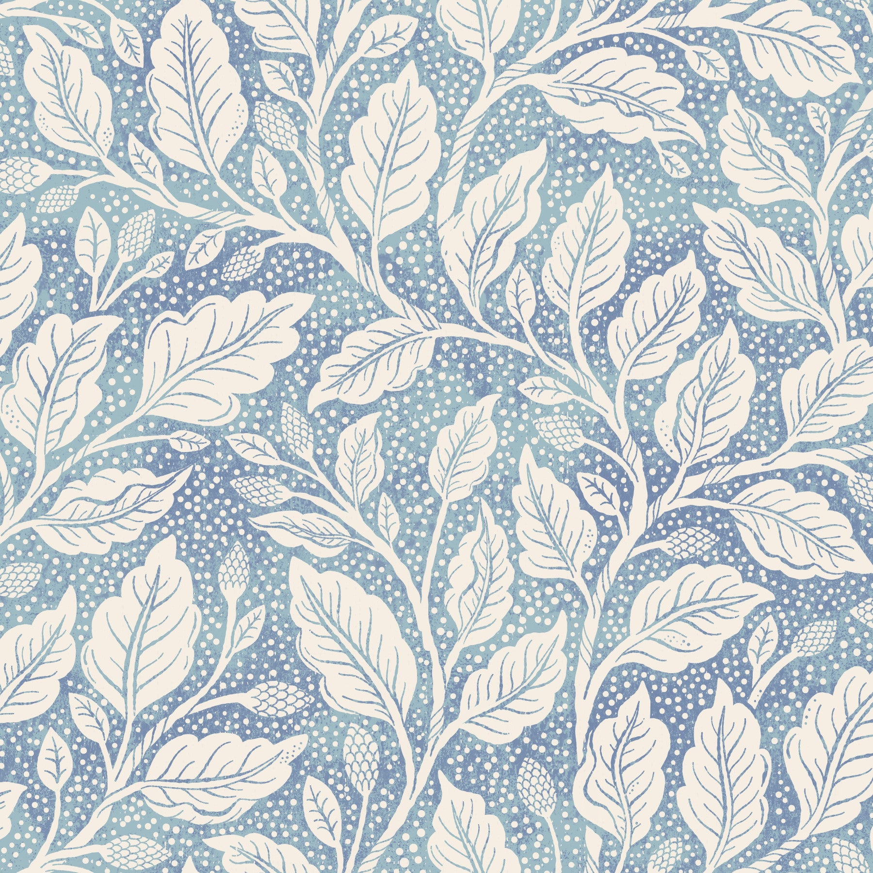 Blue Budding Branches Wallpaper⁠