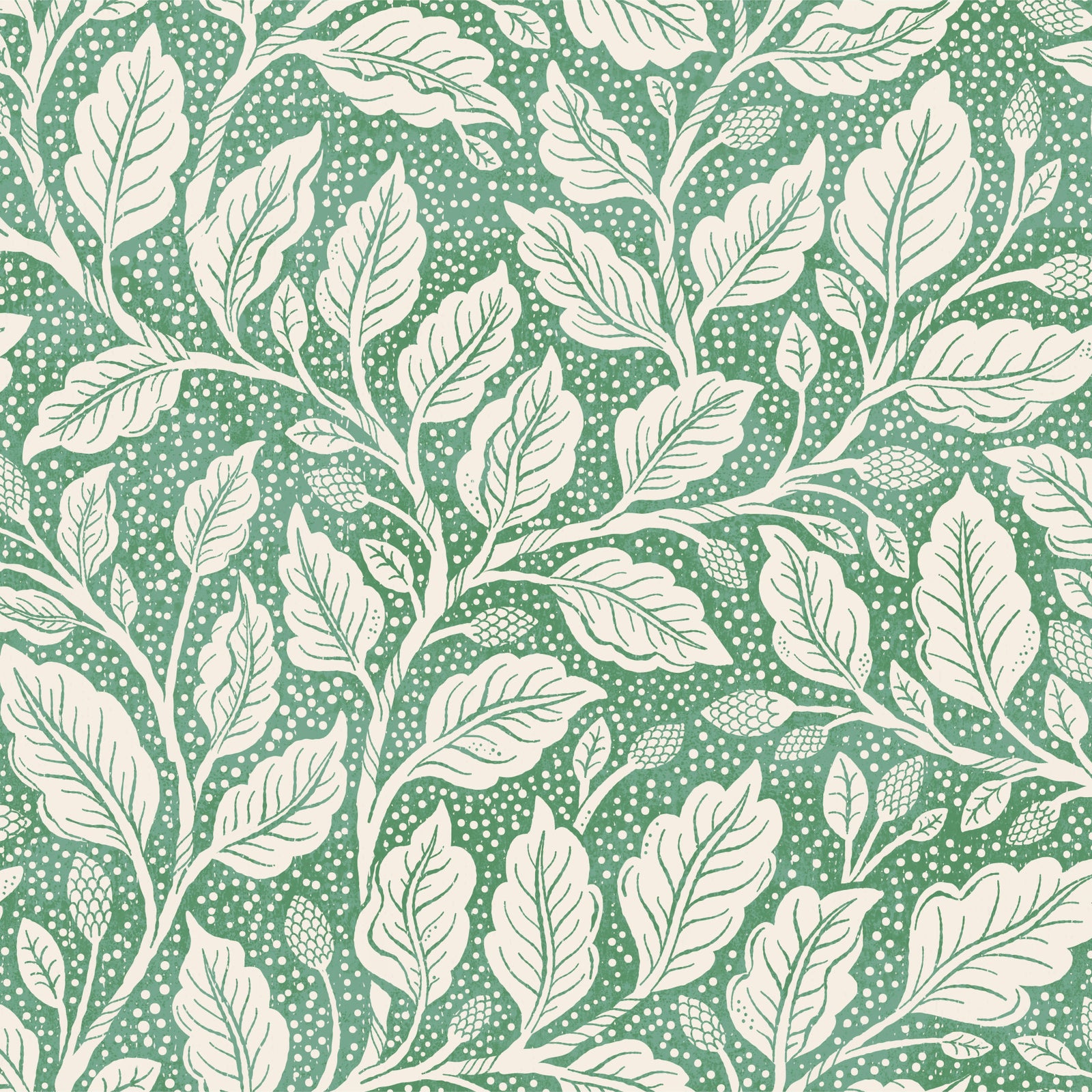 Green Budding Branches Wallpaper⁠
